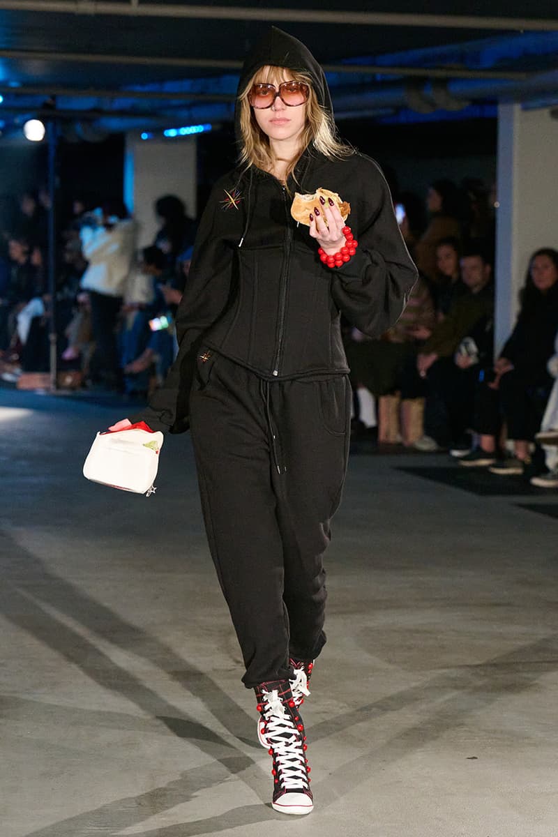 Sinead Gorey, Fall/Winter 2025, London Fashion Week, Runways, Converse, KFC, Collaboration, Sneakers, Coats, Jackets, Y2K, Office