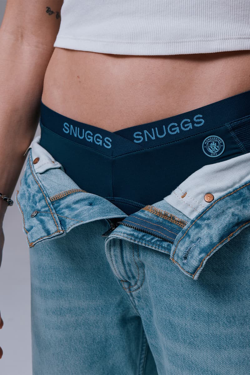 snuggs, Man City Women, Football, Period, Underwear, Navy Blue, Classic, Brief, Brazilian