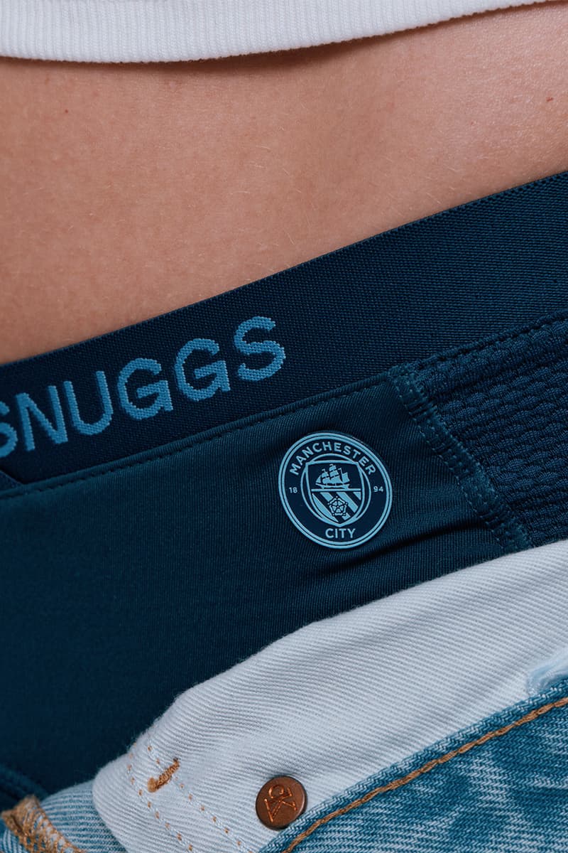 snuggs, Man City Women, Football, Period, Underwear, Navy Blue, Classic, Brief, Brazilian