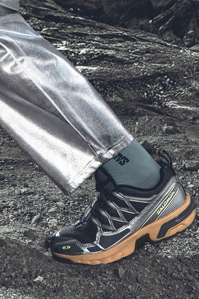 Salomon, Spring/Summer 2025, Collection, Footwear, Hiking Boot, Silver, Metallic, Grey, Black, Green, Brown