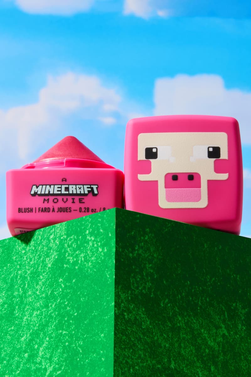 nyx cosmetics blushes and lip glosses, minecraft movie collaboration, makeup