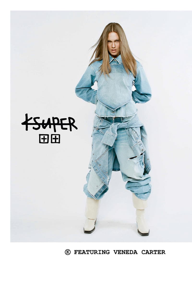 Ksubi, Veneda Carter, Denim, Jeans, Black, Blue, Slouchy, Oversized