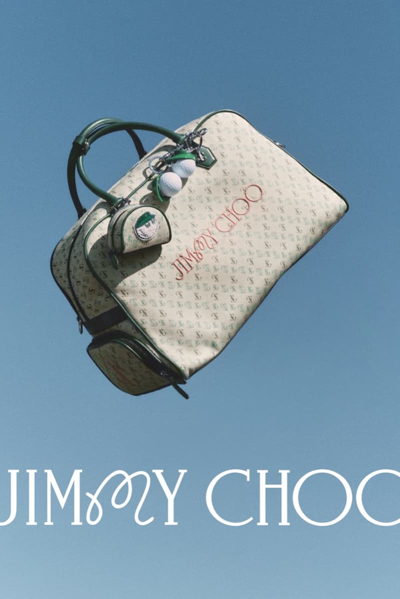 jimmy choo malbon golf collaboration shoes flags green sports
