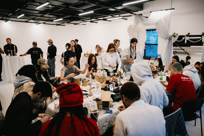 asics metagirl caterina mongillo gel nunobiki sneakers shoe footwear customization class personalization sustainable feathers metal new york city event lower east side chinatown