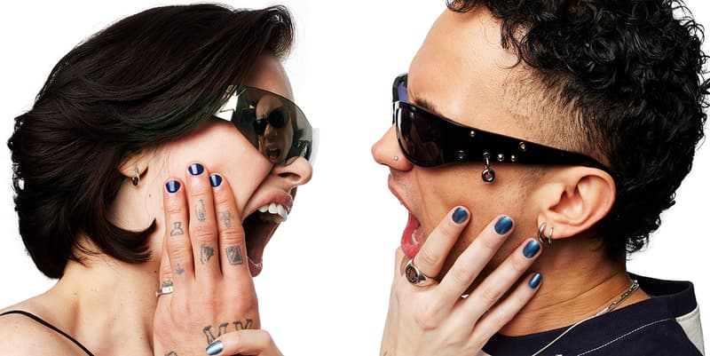 couple speaking to each other wearing chillhouse forever wear nail polish, manicure, beauty