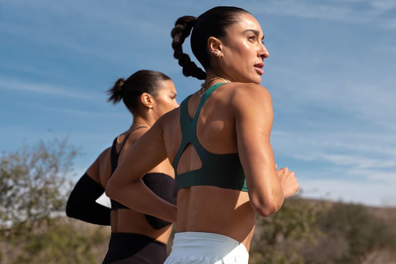 lululemon sports bra women running athletes design teal black top