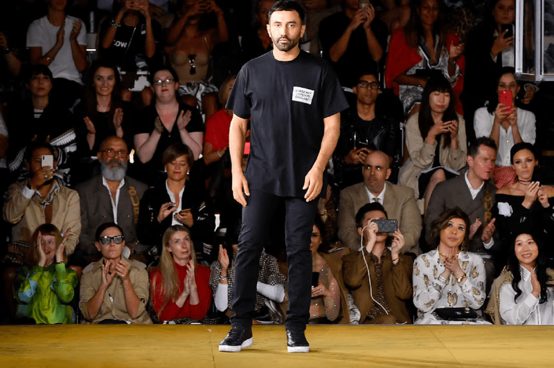 riccardo tisci designer burberry fashion show crowd