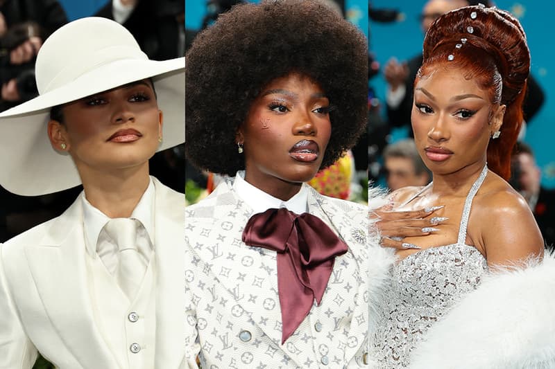 met gala beauty, makeup, hair, nails, doechii, megan thee stallion, emma chamberlain, zendaya, lala anthony, simone biles, teyana taylor, jennie, sha'carri richardson, valentina ferrer