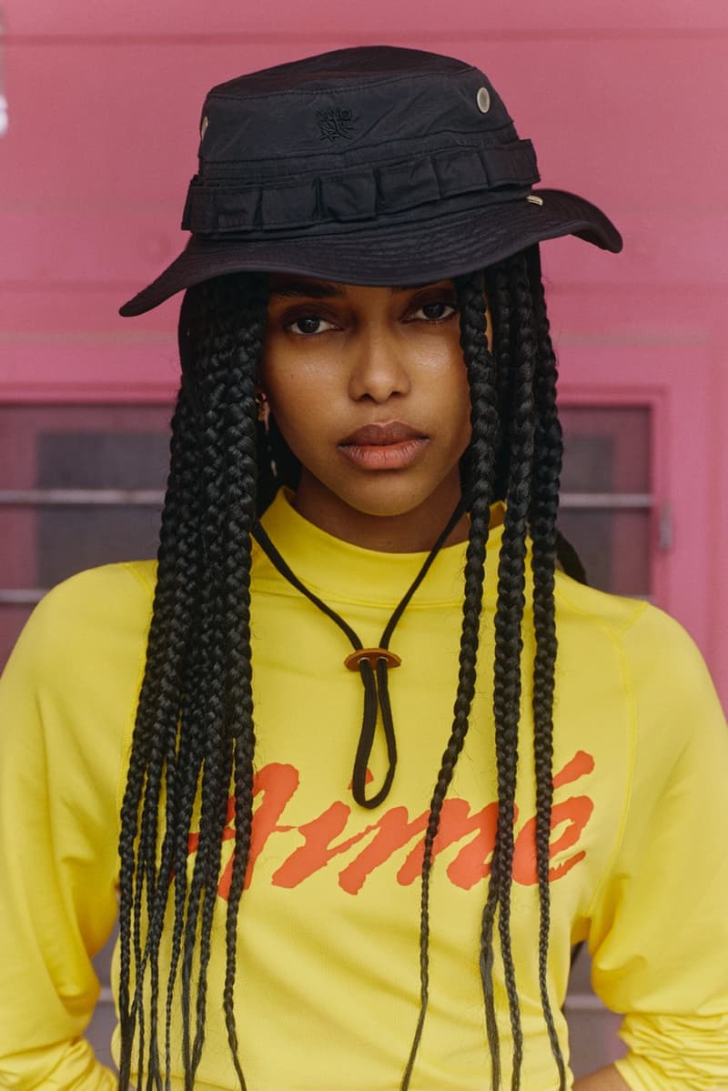 Aime Leon Dore streetwear women hats summer clothing bikini tops bottoms graphic yellow tshirt