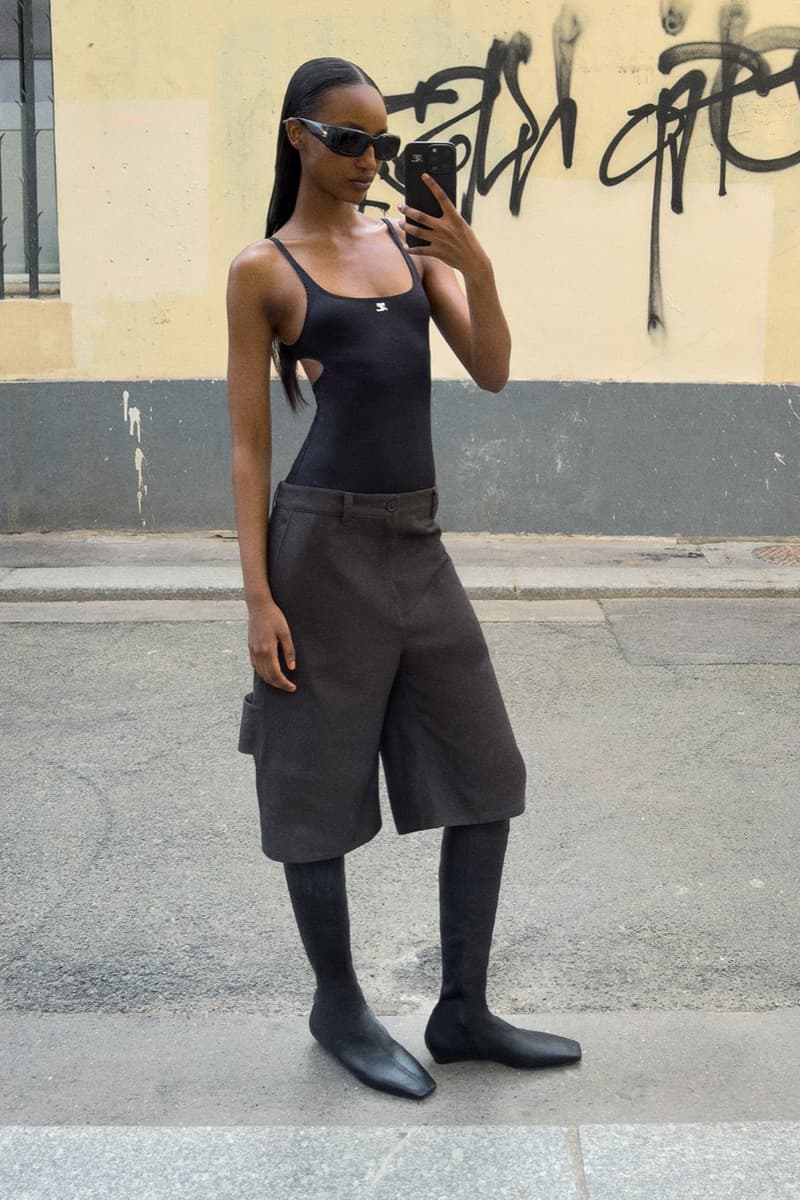 courreges, paris, mirror selfies, ss26, collection, women, men, models, phones,