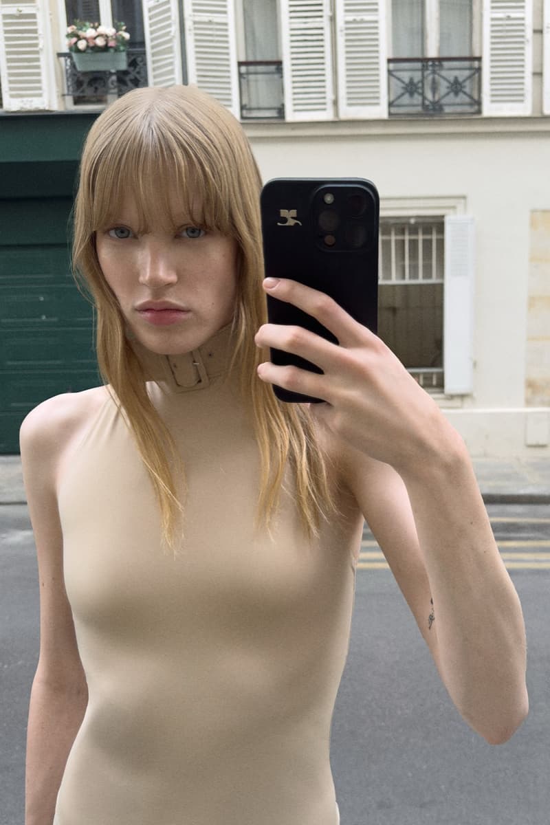 courreges, paris, mirror selfies, ss26, collection, women, men, models, phones,