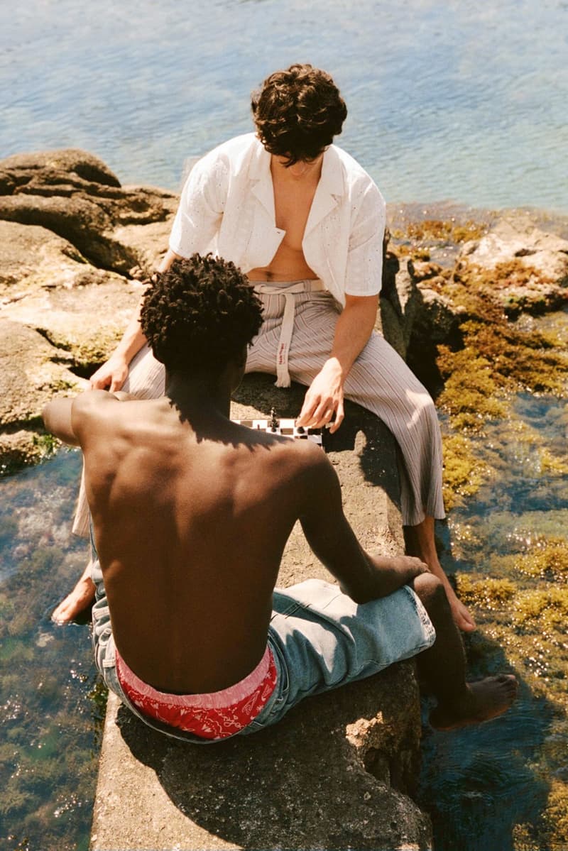 nude project, campaign, swimwear, girl, red bikini, boy, water, spain