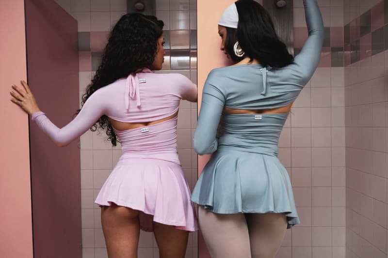 mahila intimates, london brand, girls, movement, pink, blue, mini skorts, activewear, cropped