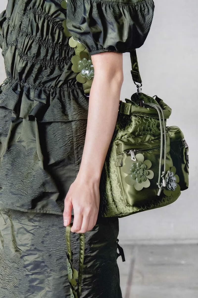 Cecilie Bahnsen, PORTER, Collaborations, Yoshida, Bags, Black, Blue, Khaki, Florals, Nylon
