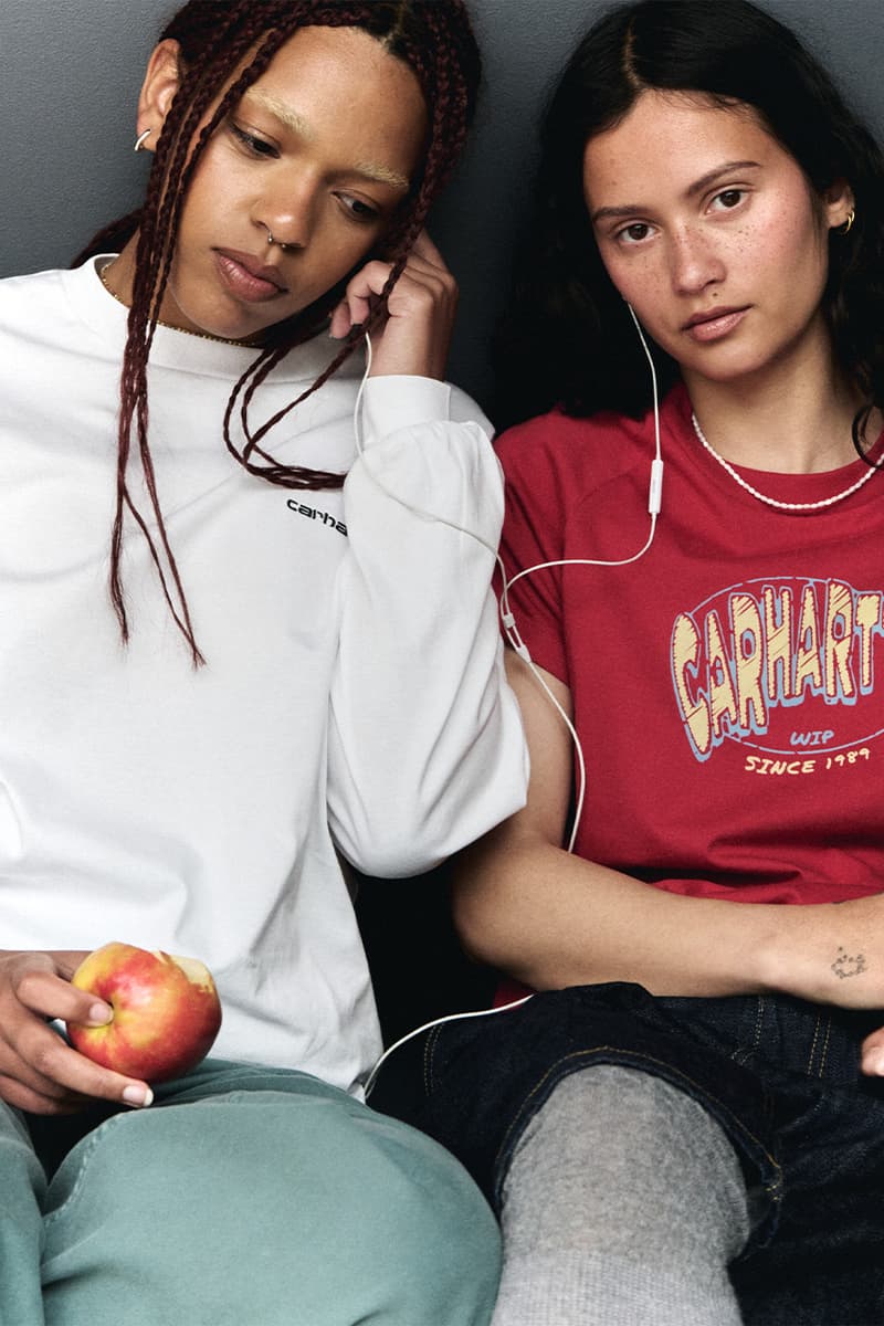 Carhartt WIP, Womenswear, Campaigns, T-Shirts, Skirts, Hoodies, Jackets, Red, White, Trousers, Jeans