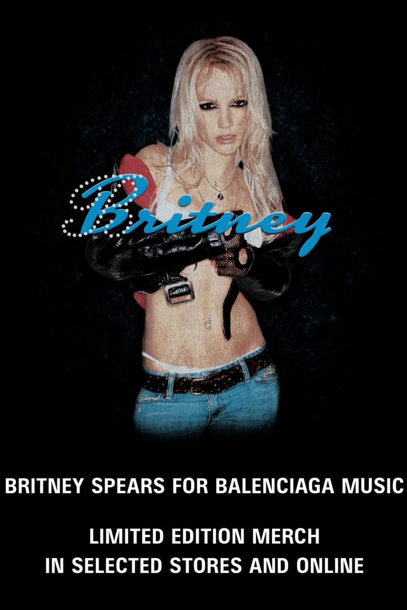 balenciaga, spring collection, demna, britney spears, music remix, graphic tshirts, caps, logo