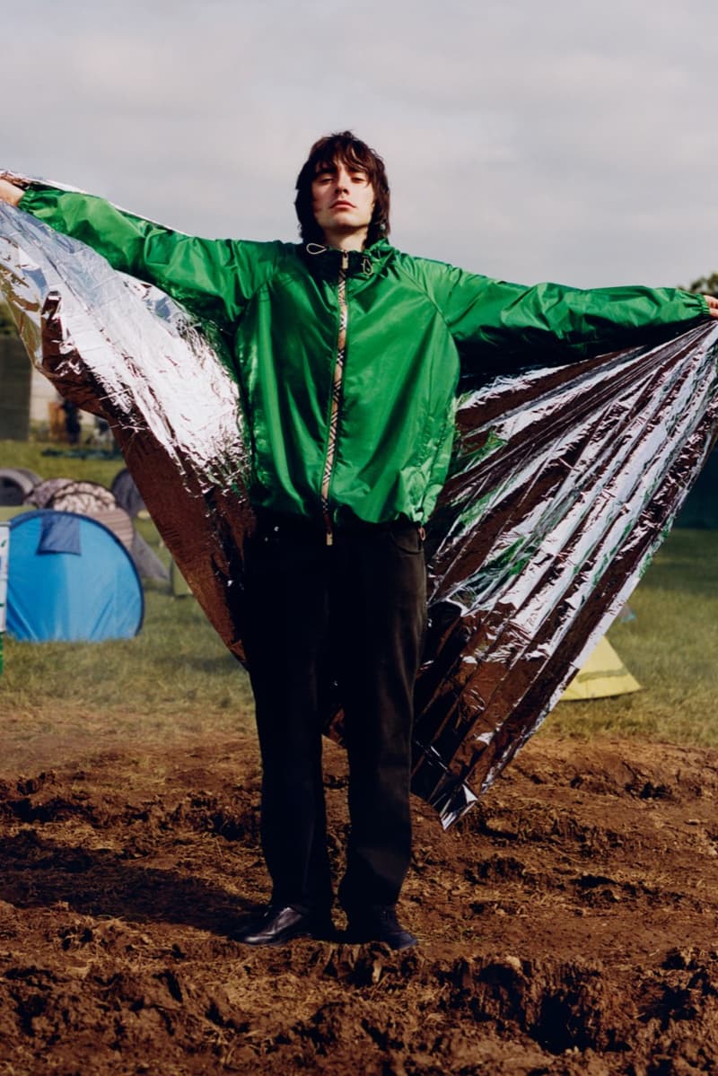 burberry, check, alexa chung, festivals, camping, music, cara delevingne, liam gallagher, models