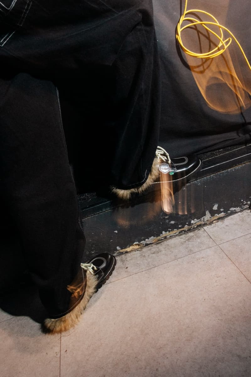 mains, skepta, kickers, footwear, furry mule, red shoe, hi top boots