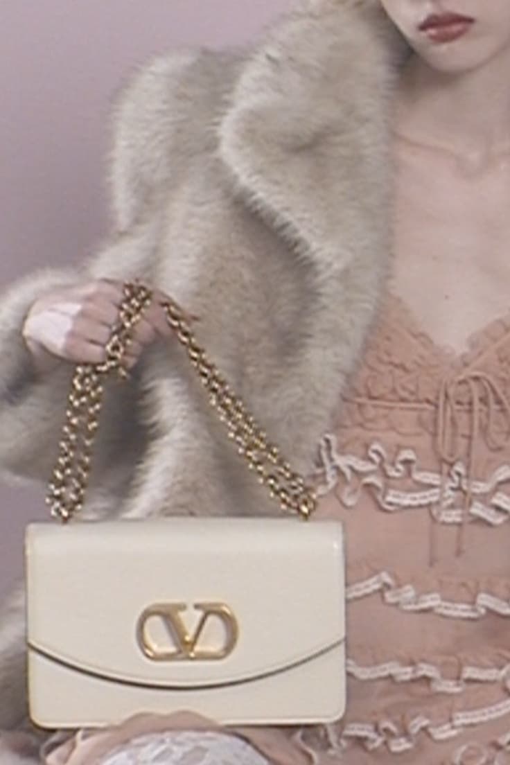 valentino, campaign, garavani bag, lace bodysuit, woman, body, handbags