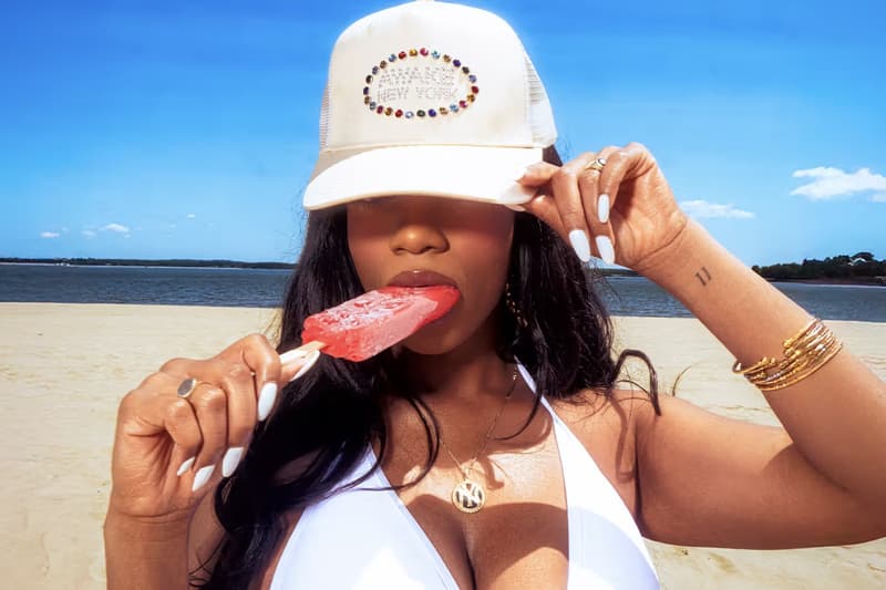 awake ny, summer campaign, woman, bikinis, swimwear, beach, food