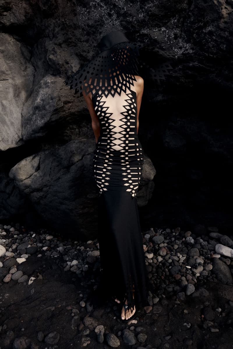 blumarine, resort, david koma, models, laying down, beach, swimwear, bikinis