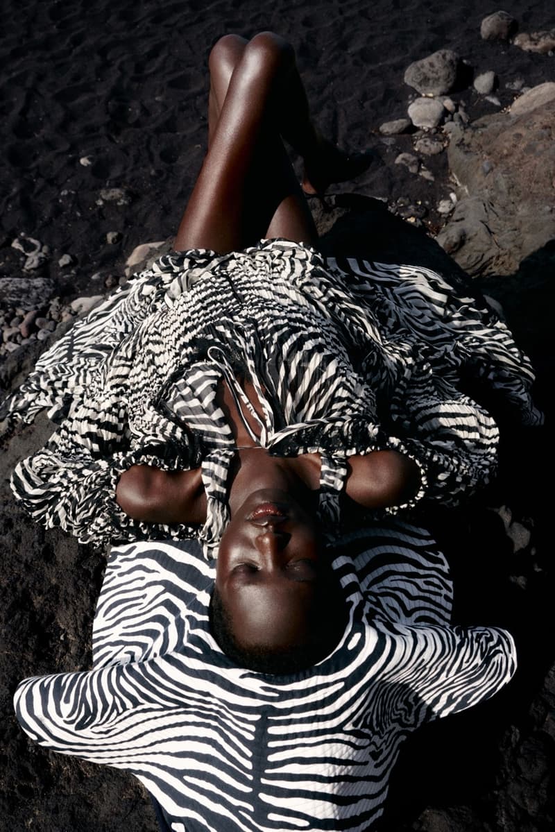 blumarine, resort, david koma, models, laying down, beach, swimwear, bikinis