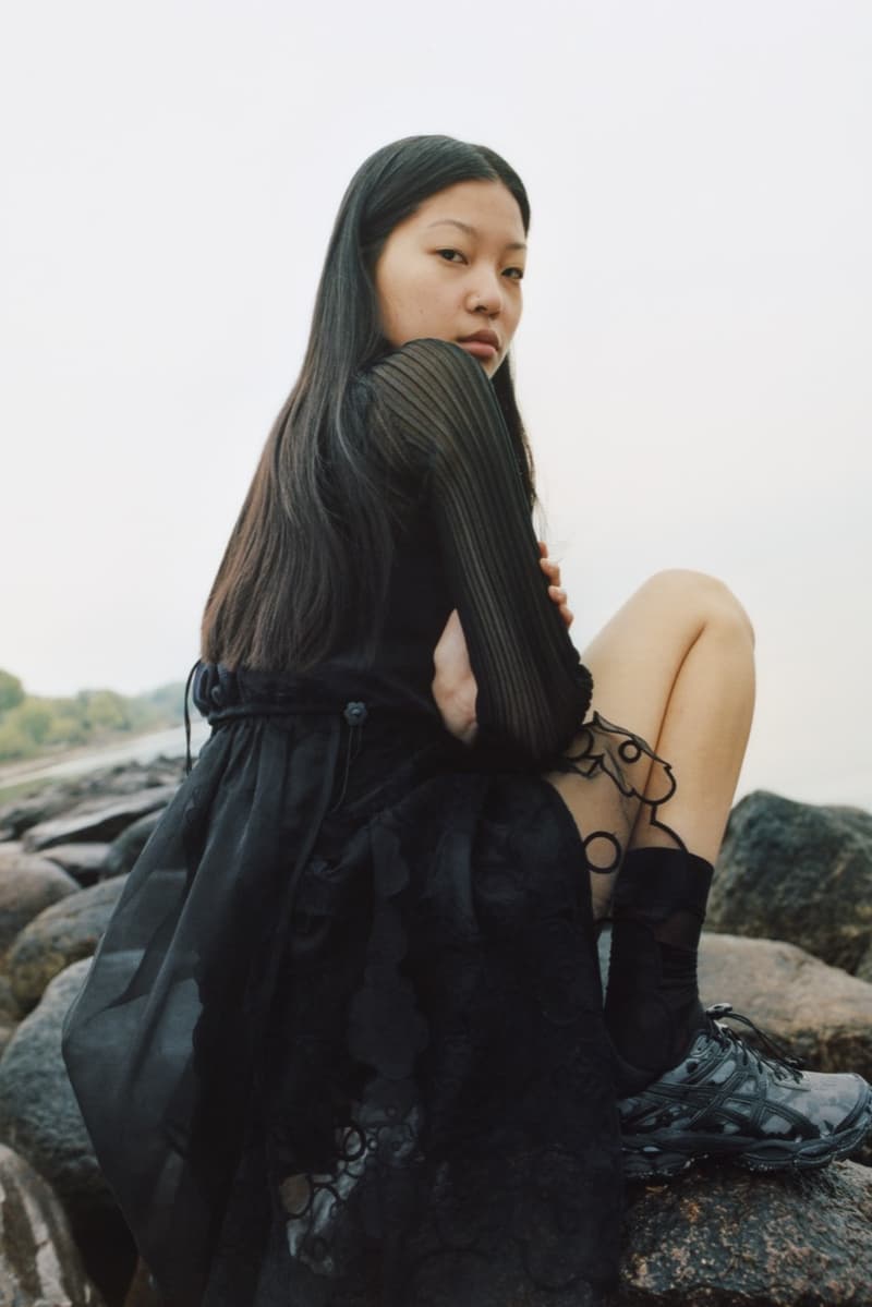 cecilie bahnsen, asics, sneakers, tulle dresses, girls, beach, water, sea