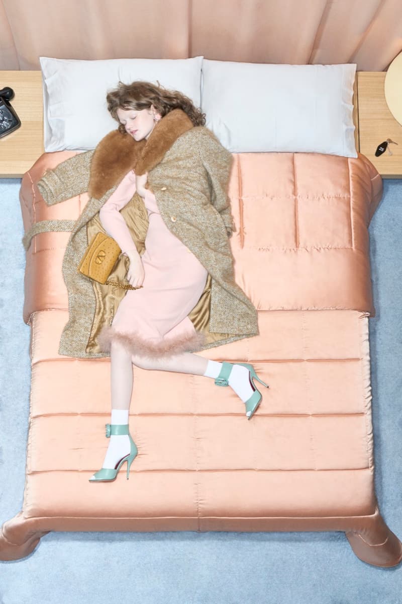valentino, bed, models, necklaces, women, men, lying down, alessandro michele