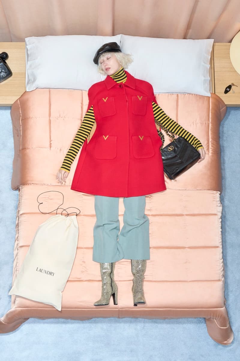 valentino, bed, models, necklaces, women, men, lying down, alessandro michele