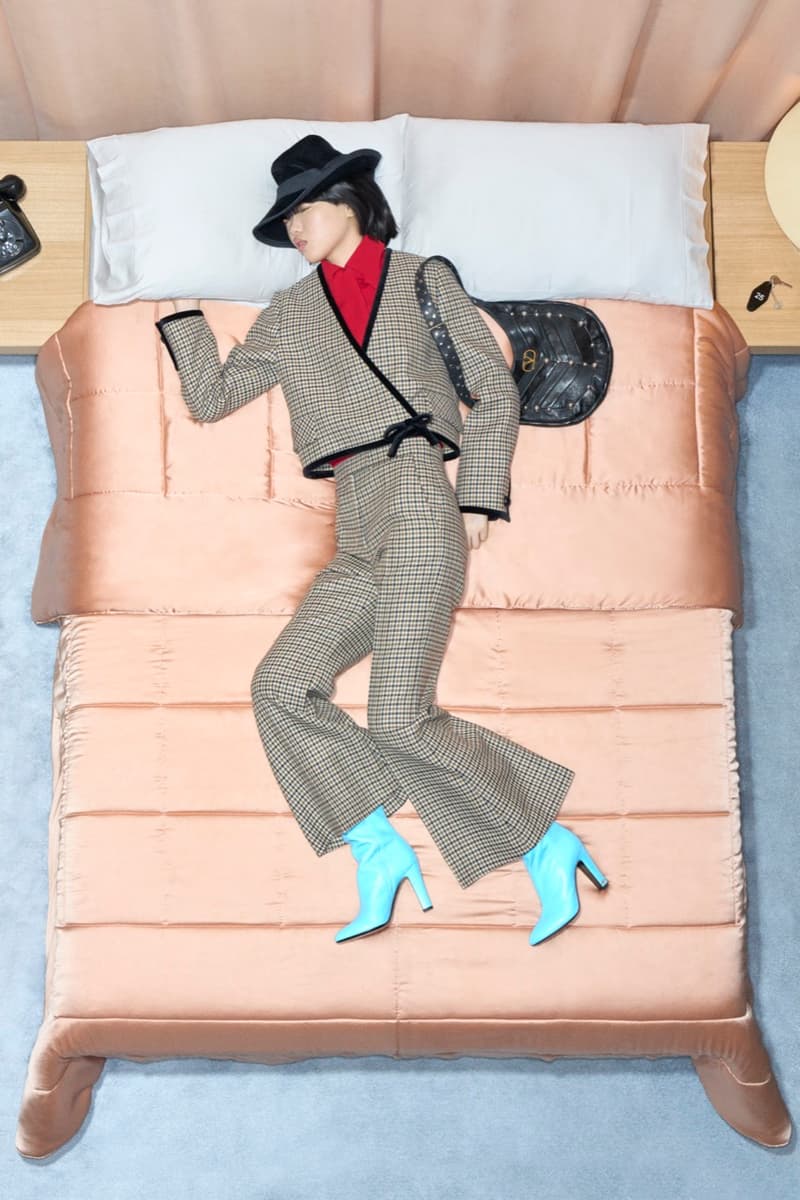 valentino, bed, models, necklaces, women, men, lying down, alessandro michele