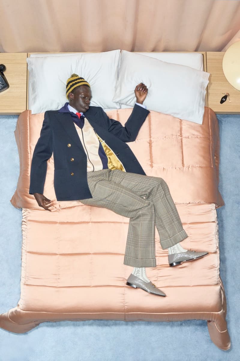 valentino, bed, models, necklaces, women, men, lying down, alessandro michele