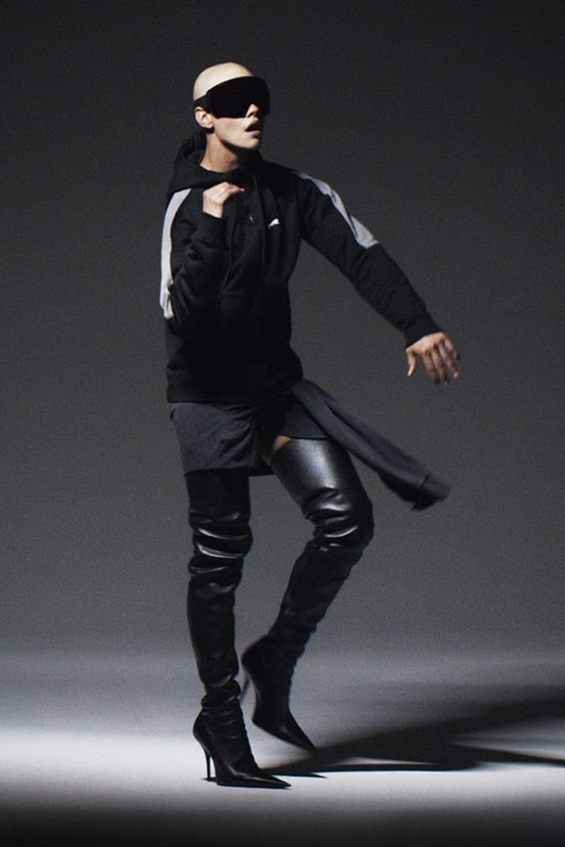 balenciaga, puma, speedcat ballerina, track jackets, pants, logo, runway show