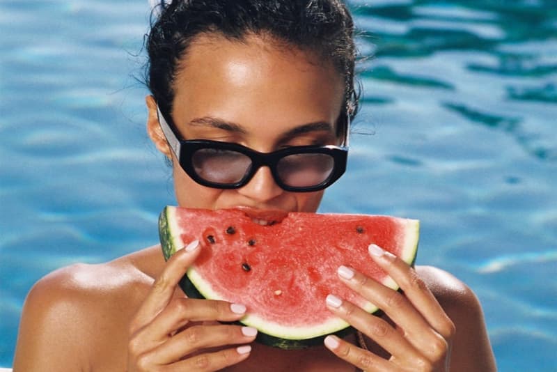 jimmy fairly, sunglasses, glasses, summer collection, cat eye, oversized, white frames, women, bikinis, beach