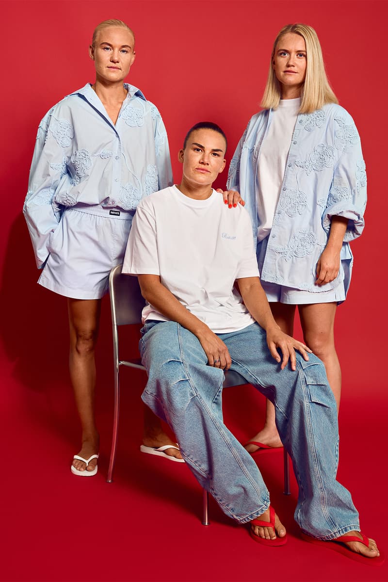 rotate fashion Denmark women football team style