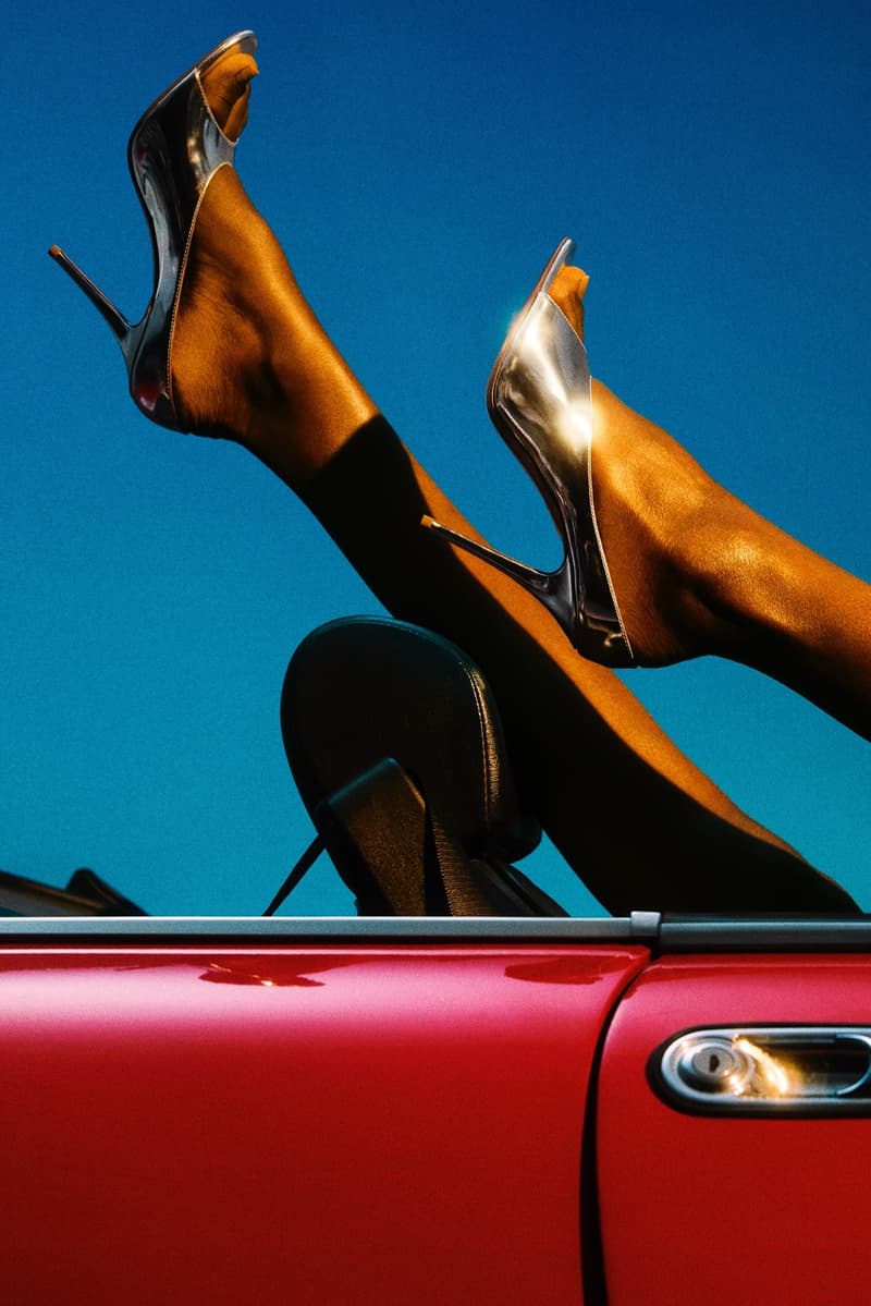 amina muaddi, heels, legs, woman, mules, heeled sandals