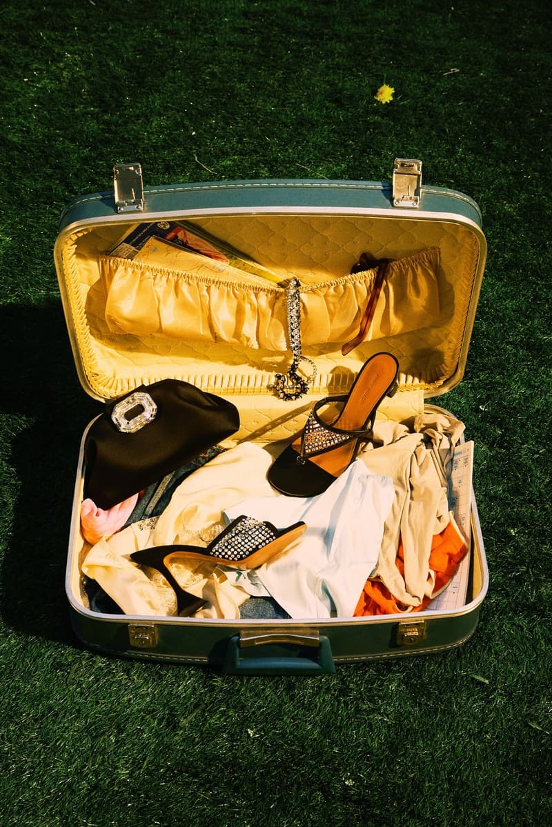 amina muaddi, heels, legs, woman, mules, heeled sandals