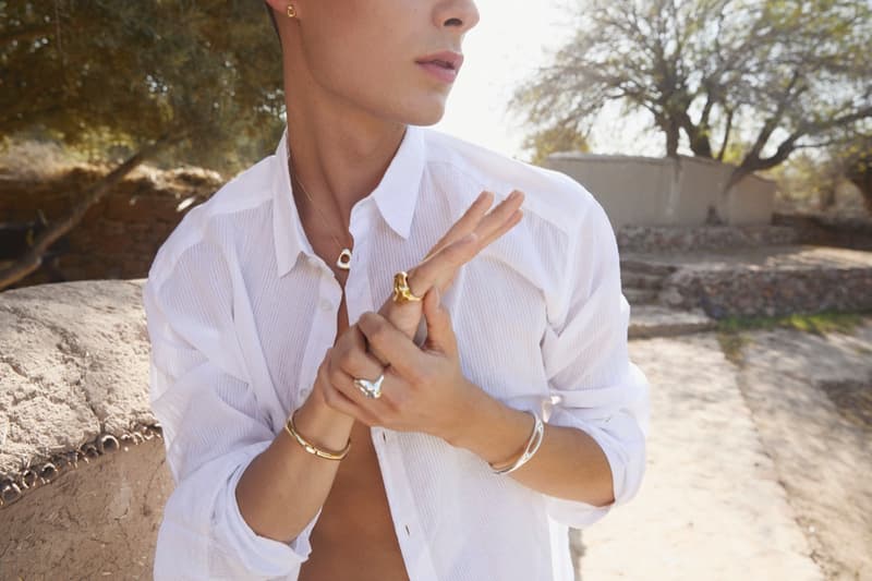 pilgrim jewelry, girls, beach, pool, bikini, gold pendant, silver, earrings, swimwear, sofa, lounging