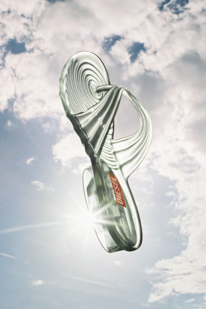 melissa, diesel, shoes, warped sole, chunky mules, platform, flip flop, sandals, rubber