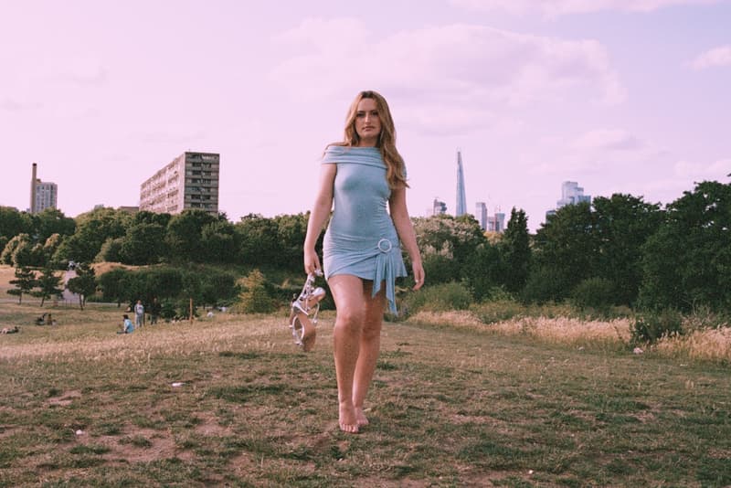 amelia dimoldenberg, peachy den, flirt tshirt, campaign video, mini skirt