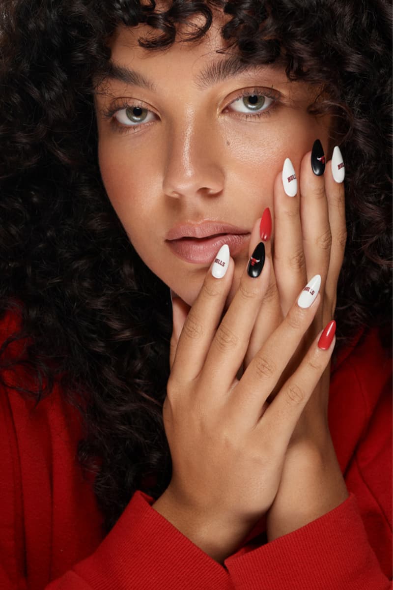 NBA, Basketball, Press-on Nails, Los Angeles Lakers, Chicago Bulls, Boston Celtics, Golden State Warriors, Philadelphia 76ers, New York Knicks