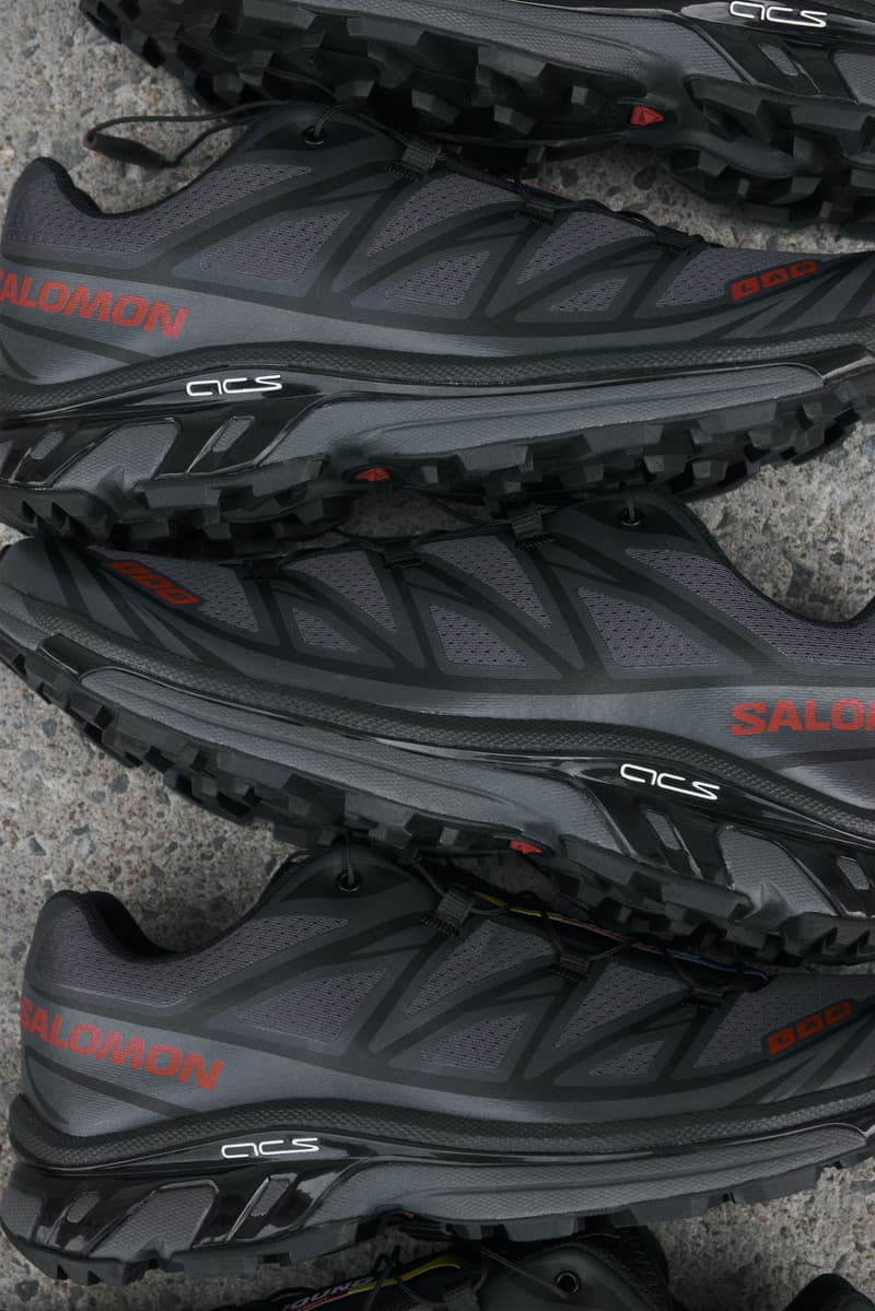 jjjjound, salomon, sneakers, black colorway, branded tongue 