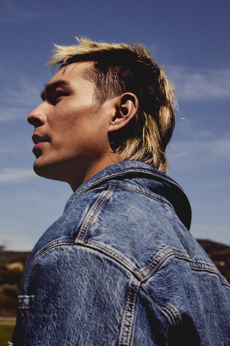 guess jeans, evan mock, alana champion, denim, underwear, 