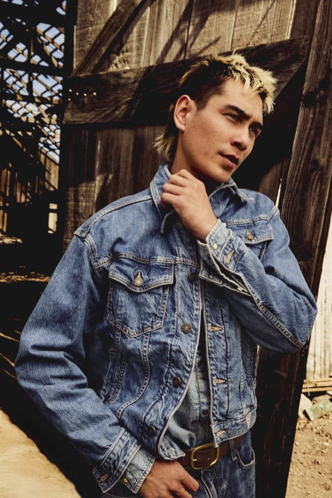 guess jeans, evan mock, alana champion, denim, underwear, 