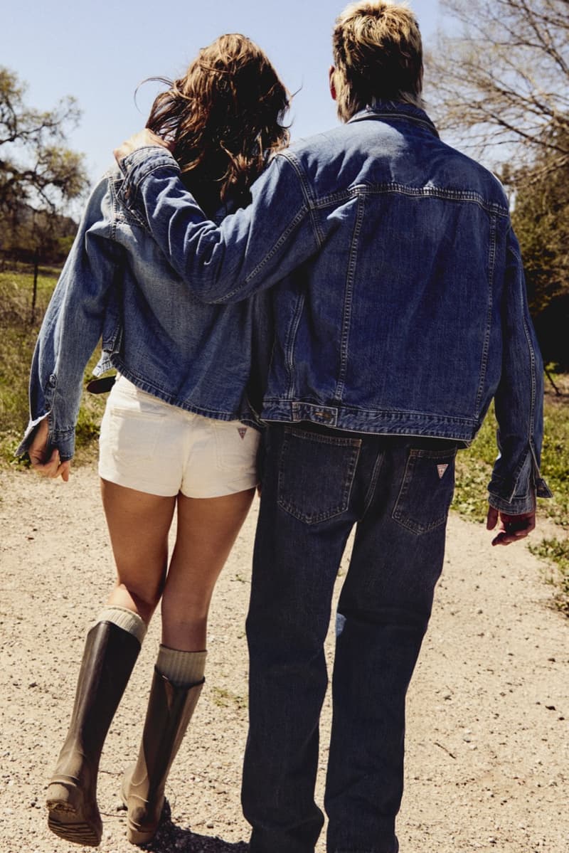 guess jeans, evan mock, alana champion, denim, underwear, 