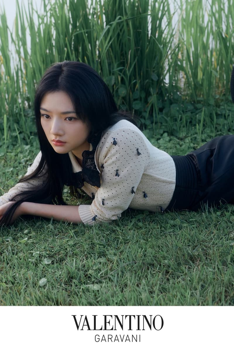 valentino, valentine's day, couples, china, suede bags, flowers, grass