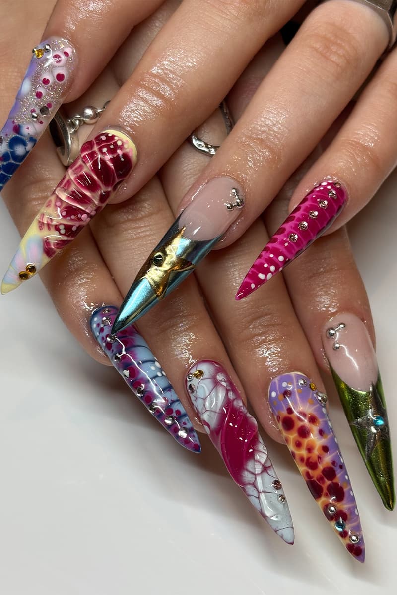 Nail Art, Nail Trends, TikTok, Clean Girl, Conservative Aesthetic, Long Nails, Maximalism