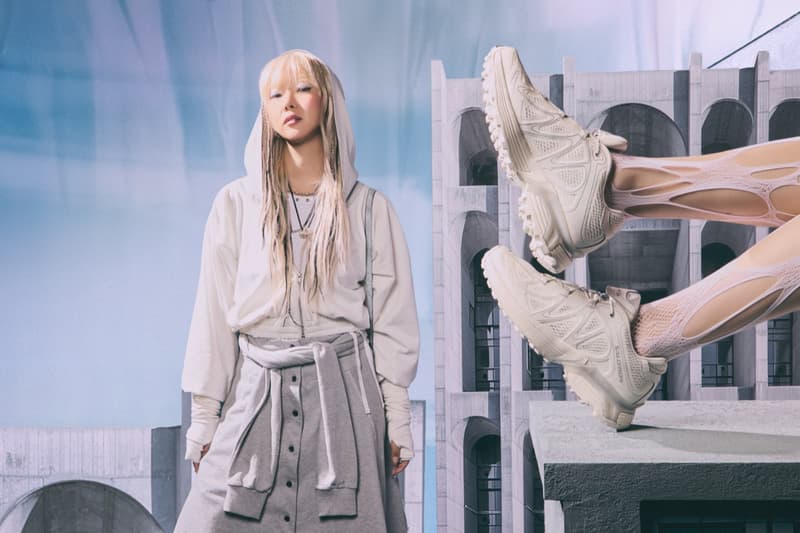 salomon, xt whisper sneaker, seoul, cheri, girl, tights, pink shoes, baseball jerseys