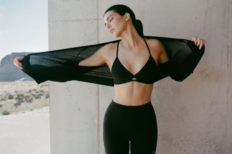 kendall jenner, alo, sports bra, bike shorts, horse, yoga, exercise, model, body