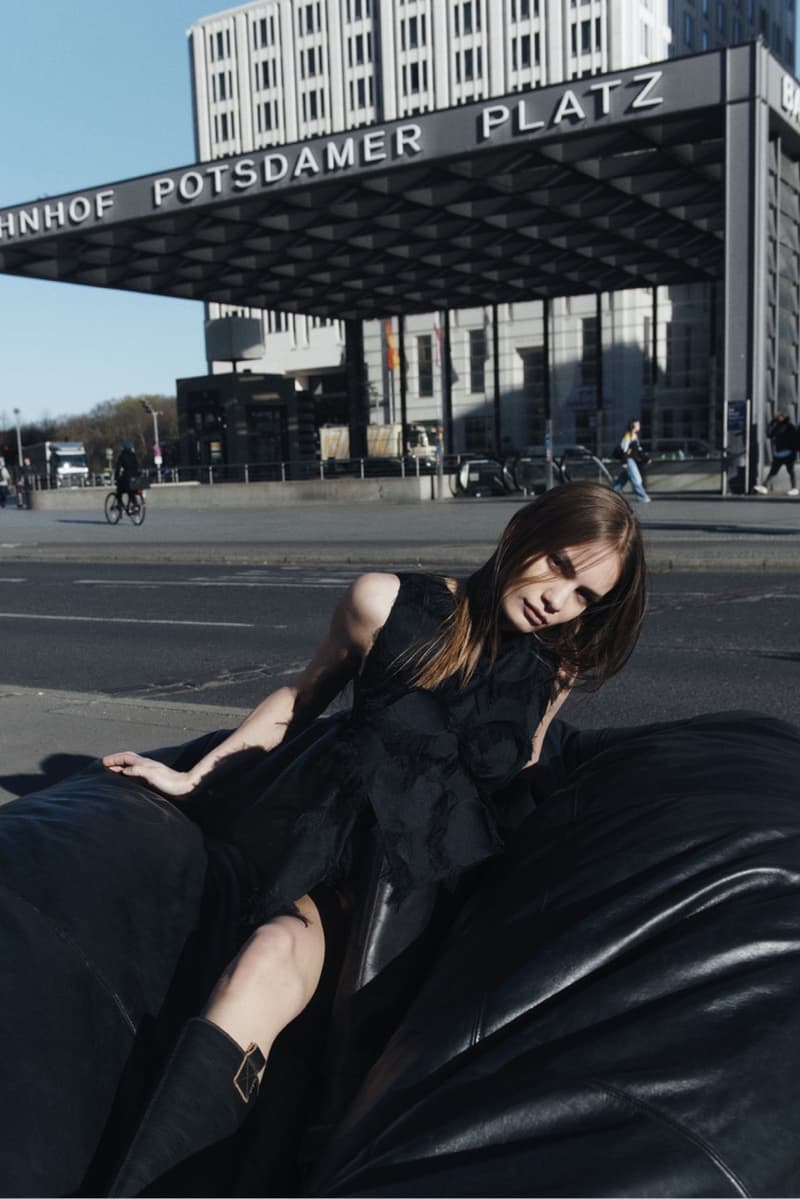 samsoe samsoe, berlin, city streets, girl, stuffed animal, dress, train station