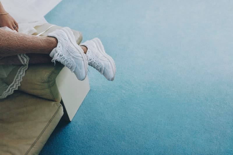 griff, asics, sneakers, girl, music artist, blue carpet, dresses, movement